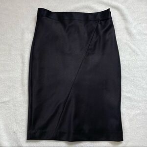 Marie Saint Pierre Black Zip Detail Pencil Skirt